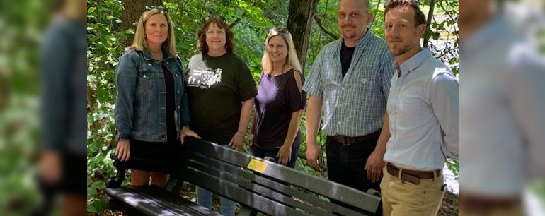 Bench Dedication Honors Domestic Violence Survivors