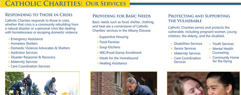 Catholic Charities brochure