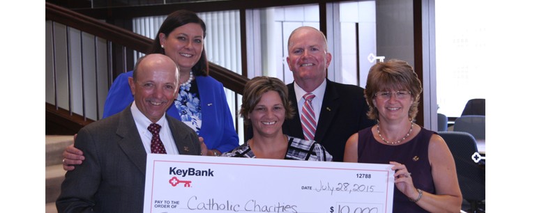 KeyBank Donates $10,000 to Catholic Charities! 